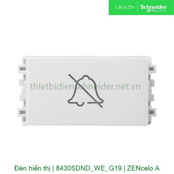 Đèn hiển thị Không làm phiền 8430SDND_WE_G19 Zencelo A Schneider