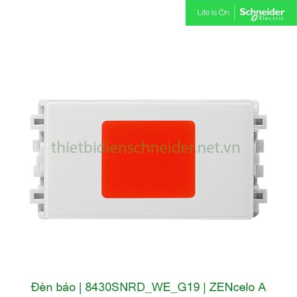 Đèn báo đỏ 8430SNRD_WE_G19 Zencelo A Schneider