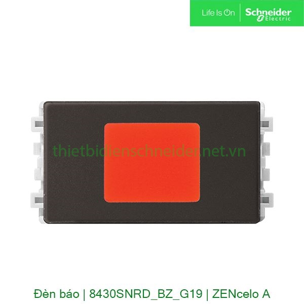 Đèn báo đỏ 8430SNRD_BZ_G19 Zencelo A Schneider