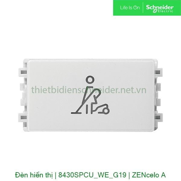 Đèn hiển thị xin dọn phòng 8430SPCU_WE_G19 Zencelo A Schneider