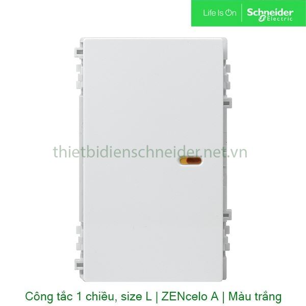 Công tắc 1 chiều, size L 8431L_1_WE_G19 Zencelo A Schneider