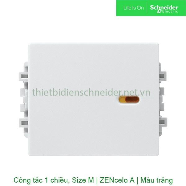 Công tắc 1 chiều, size M 8431M_1_WE_G19 Zencelo A Schneider