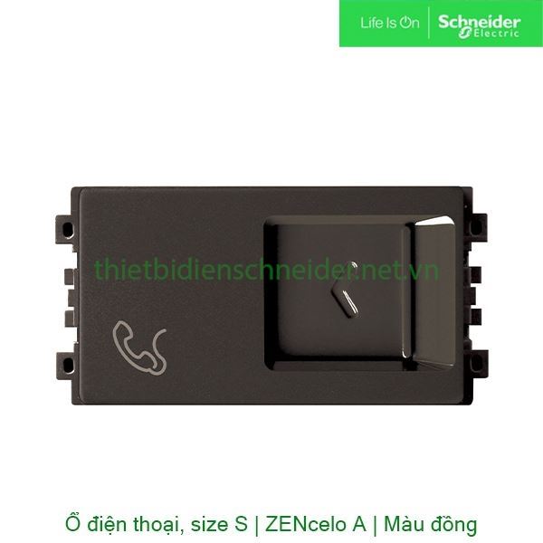 Ổ cắm điện thoại, size S 8431SRJ4_BZ_G19 Zencelo A Schneider