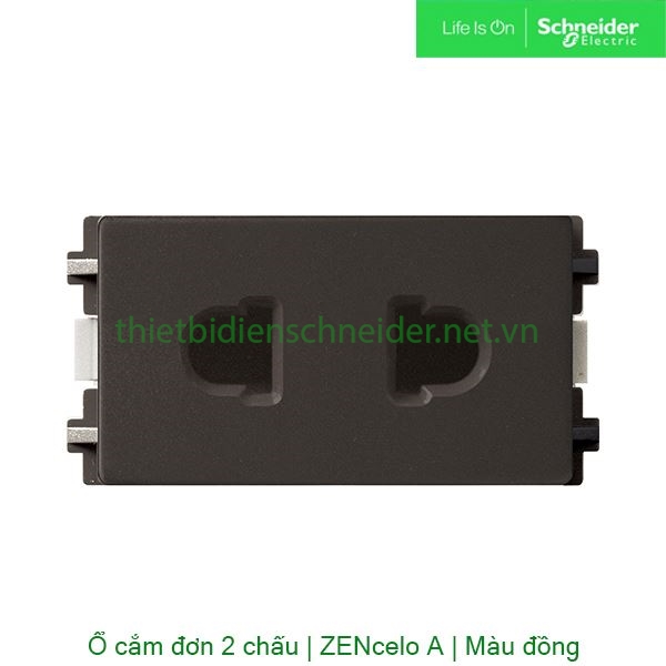 Ổ cắm đơn 2 chấu 10A 84426SUS_BZ_G19 Zencelo A Schneider