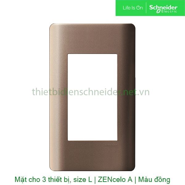 Mặt cho 3 thiết bị, size L A8401L_SZ_G19 Zencelo A Schneider