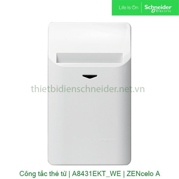 Công tắc chìa khóa thẻ A8431EKT_WE Zencelo A Schneider