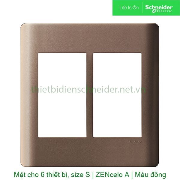 Mặt cho 6 thiết bị, size S A84T02L_SZ_G19 Zencelo A Schneider