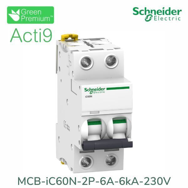 A9F74206 Schneider - Aptomat Acti9 iC60N MCB 2P 6A 6kA
