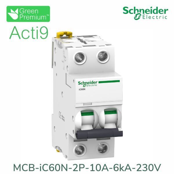 A9F74210 Schneider - Aptomat Acti9 iC60N MCB 2P 10A 6kA