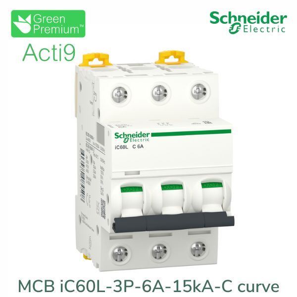 A9F94306 Schneider - Aptomat Acti9 iC60L MCB 3P 6A 15kA