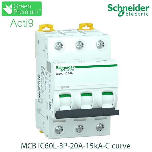 A9F94320 Schneider - Aptomat Acti9 iC60L MCB 3P 20A 15kA