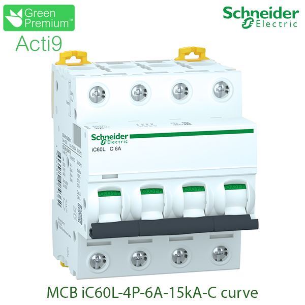 A9F94406 Schneider - Aptomat Acti9 iC60L MCB 4P 6A 15kA