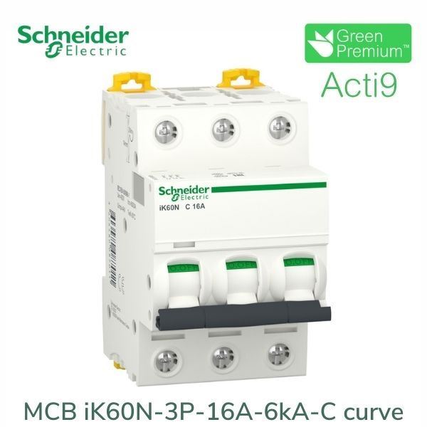 A9K24316 Schneider - Aptomat Acti9 iK60N MCB 3P 16A 6kA