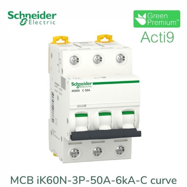 A9K24350 Schneider - Aptomat Acti9 iK60N MCB 3P 50A 6kA