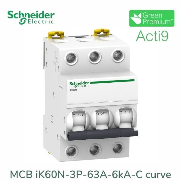 A9K24363 Schneider - Aptomat Acti9 iK60N MCB 3P 63A 6kA