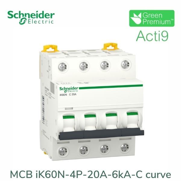 A9K24420 Schneider - Aptomat Acti9 iK60N MCB 4P 20A 6kA