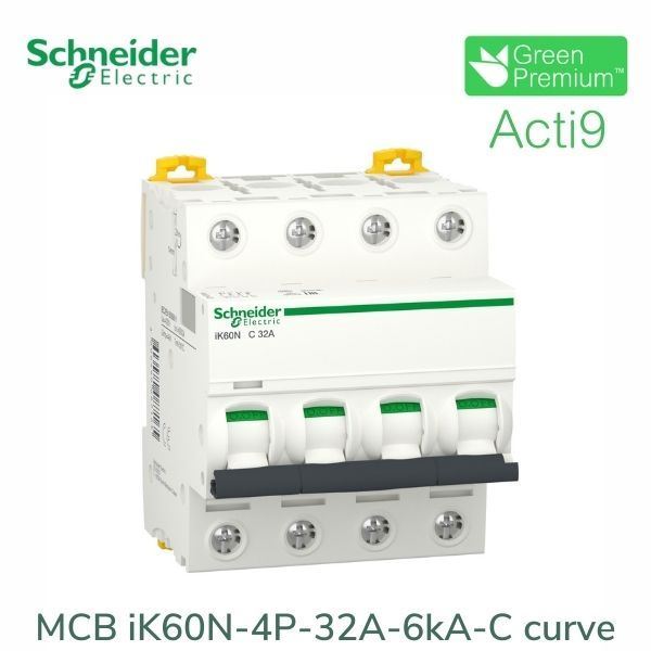 A9K24432 Schneider - Aptomat Acti9 iK60N MCB 4P 32A 6kA