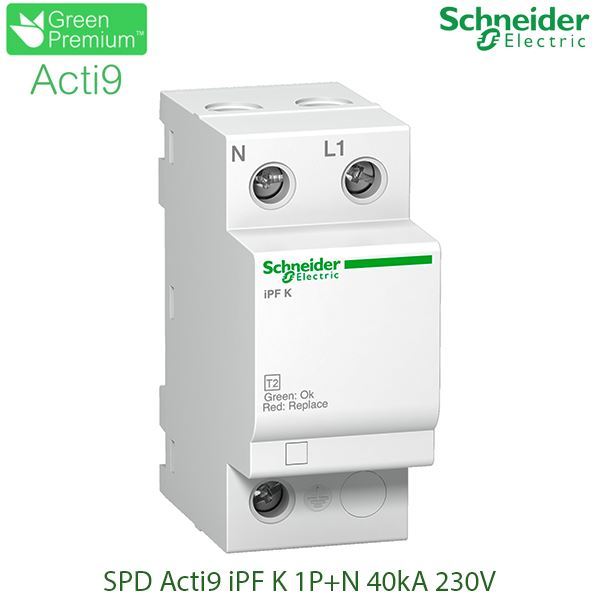 A9L15687 Schneider - Chống sét lan truyền Acti9 iPF K 1P+N 40kA 230V