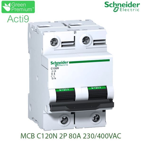 A9N18361 Schneider - Aptomat Acti9 C120N 2P 80A 10kA