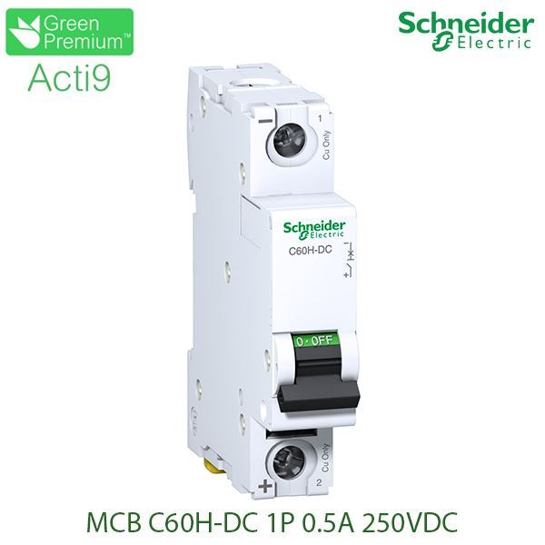 A9N61500 Schneider - Aptomat Acti9 C60H-DC 1P 0.5A