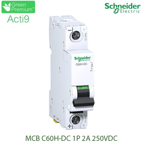 A9N61502 Schneider - Aptomat Acti9 C60H-DC 1P 2A