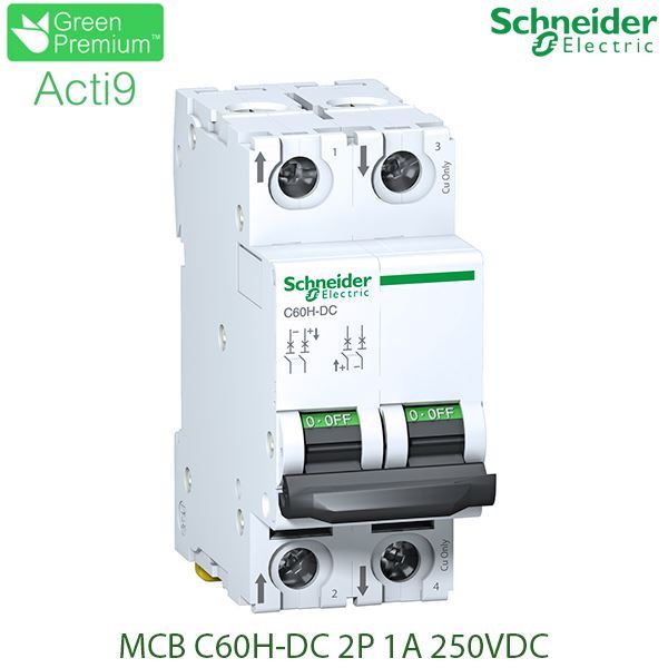 A9N61521 Schneider - Aptomat Acti9 C60H-DC 2P 1A