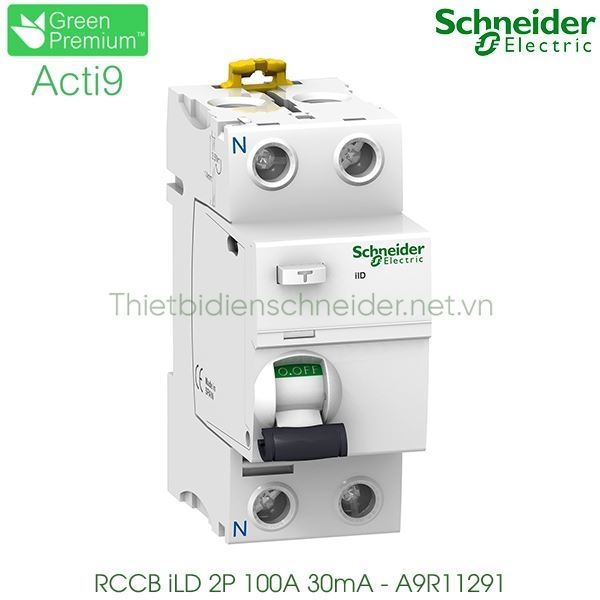 A9R11291 Schneider - RCCB Acti9 iID 30mA 2P 100A 220-240VAC