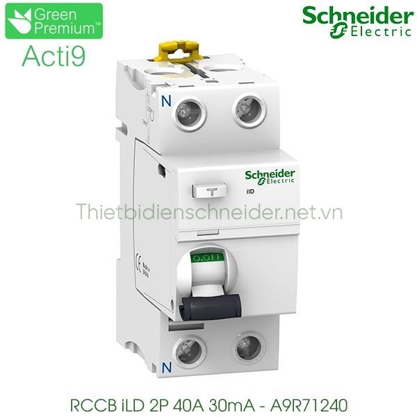 A9R71240 Schneider - RCCB Acti9 iID 30mA 2P 40A 220-240VAC