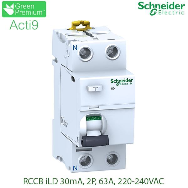 A9R71263 Schneider - RCCB Acti9 iID 30mA 2P 63A 220-240VAC