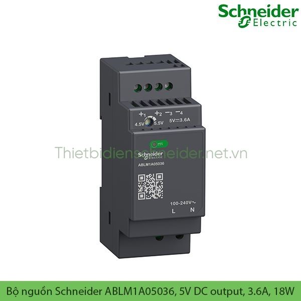 Bộ nguồn Schneider ABLM1A05036, 5V DC output, 3.6A, 18W