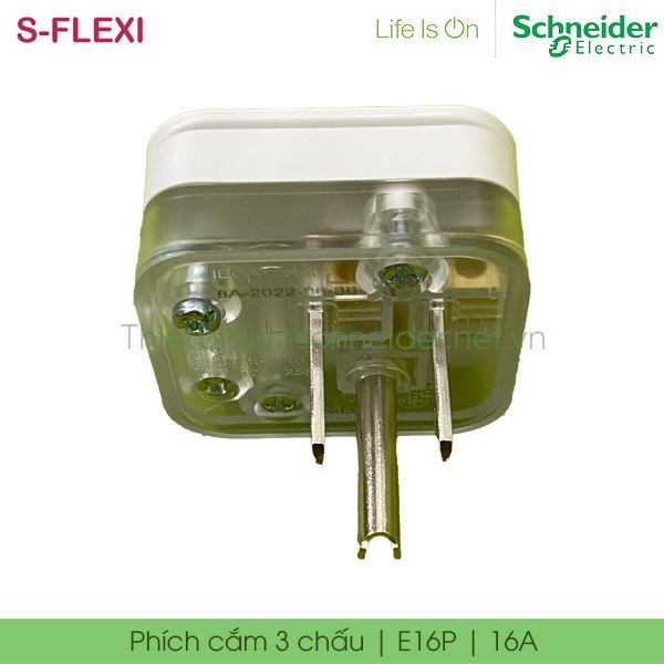 Phích cắm 3 chấu E16P S-Flexi Schneider, 16A