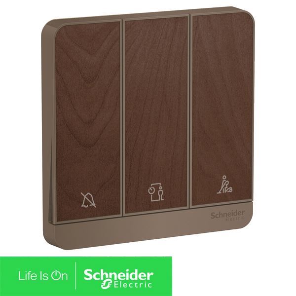 E8333DMWS_WD_G19 Schneider - Công tắc khách sạn, màu gỗ