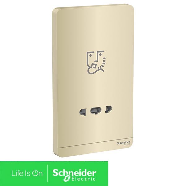 E83T727V_WG_G19 Schneider - Ổ cắm dao cạo râu, màu vàng