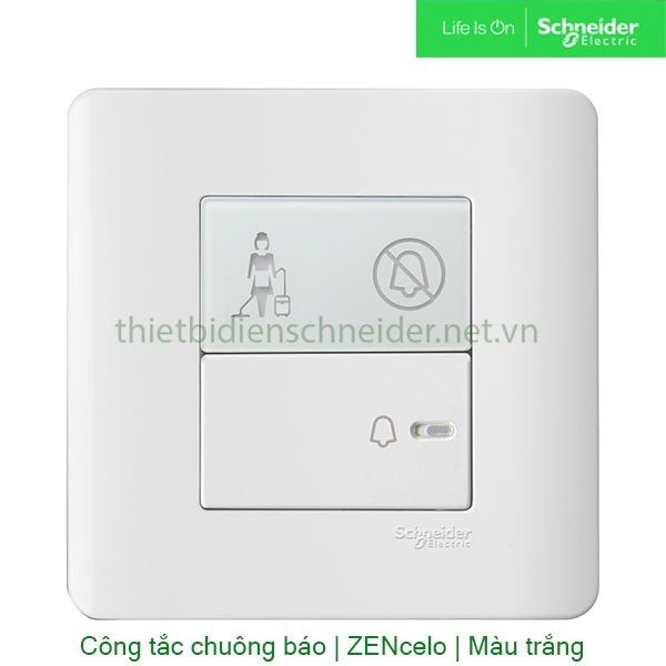 Bộ công tắc chuông không làm phiền, xin dọn phòng E8431BPDM_G19 Zencelo Schneider