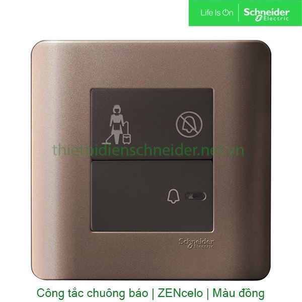 Bộ công tắc chuông không làm phiền, xin dọn phòng E8431BPDM_SZ_G19 Zencelo Schneider