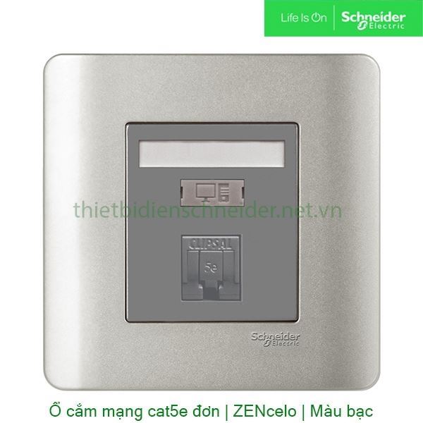 Bộ ổ cắm mạng cat5e đơn E8431RJS_5_SA_G19 Zencelo Schneider