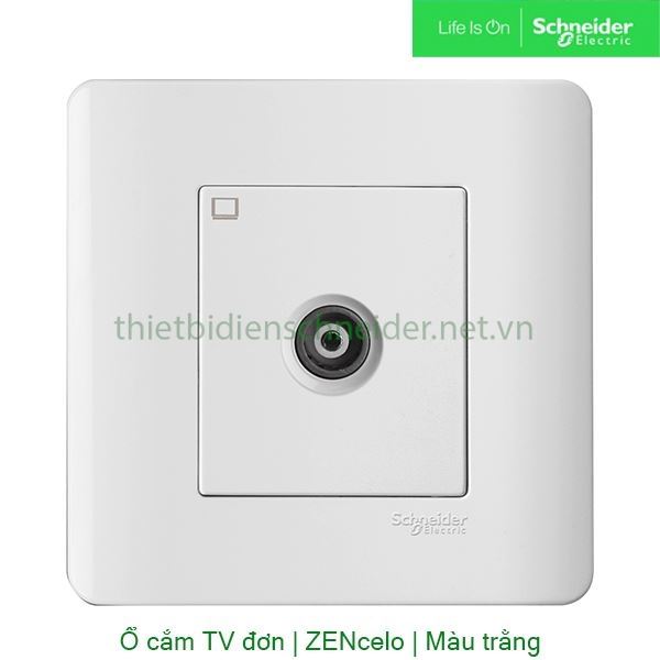 Bộ ổ cắm TV đơn E8431TVS_G19 Zencelo Schneider