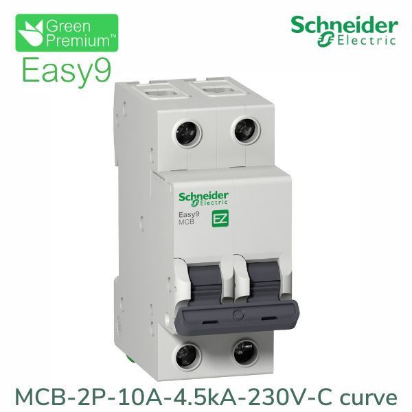 EZ9F34210 Schneider - Aptomat Easy9 MCB 2P 10A 4.5kA