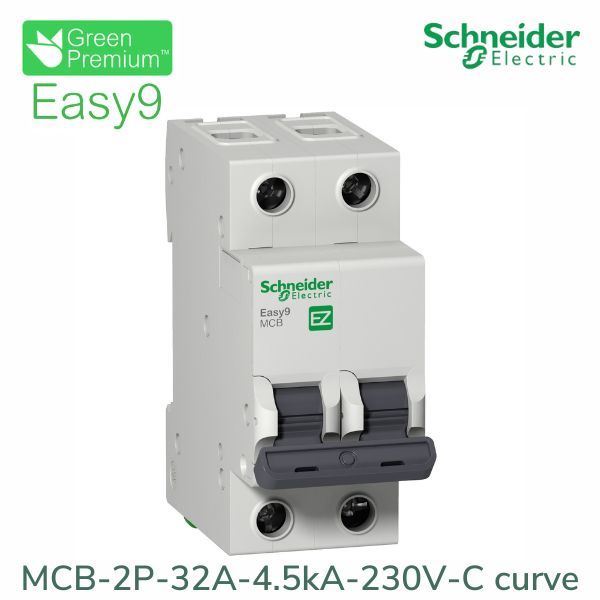 EZ9F34232 Schneider - Aptomat Easy9 MCB 2P 32A 4.5kA