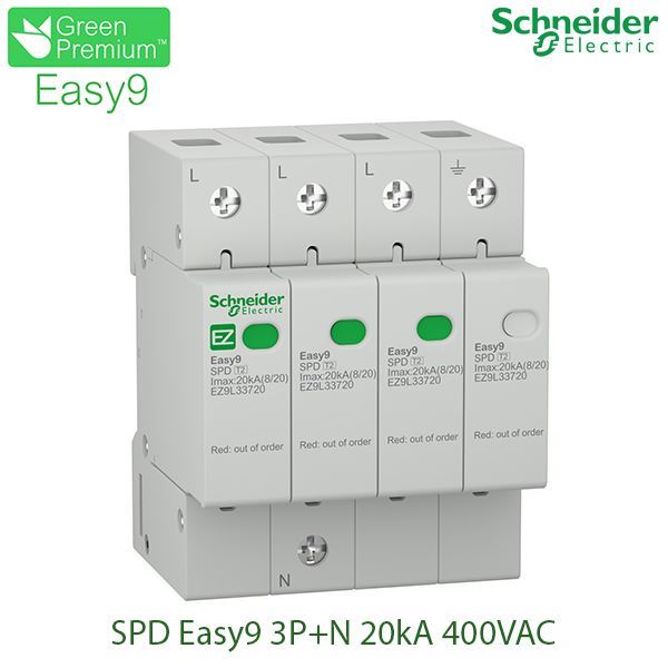 EZ9L33720 Schneider -  Chống sét lan truyền Easy9 SPD 3P+N 20kA 400V