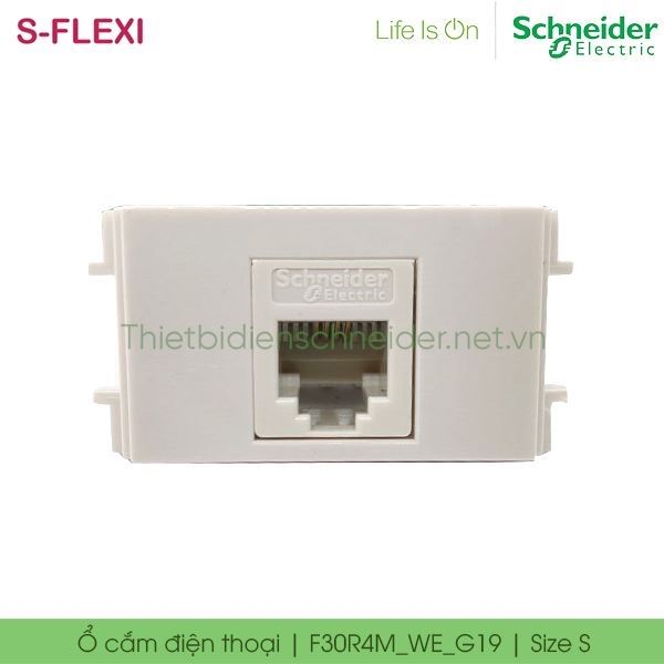 Ổ cắm điện thoại F30R4M_WE_G19 S-Flexi Schneider, size S