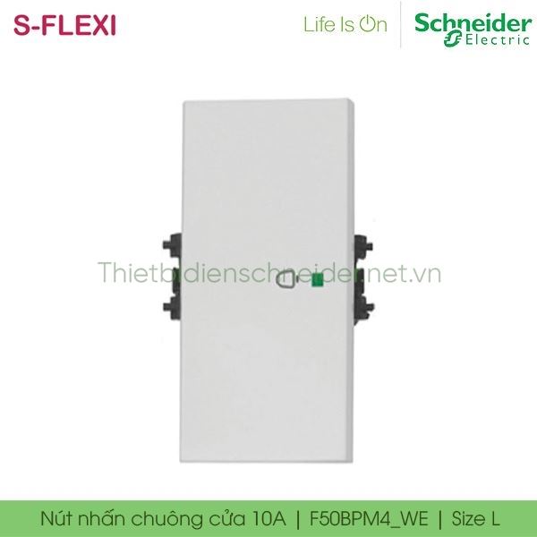 Nút nhấn chuông 10A F50BPM4_WE S-Flexi Schneider, size L