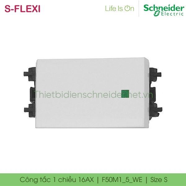 Công tắc 1 chiều 16AX F50M1_5_WE S-Flexi Schneider, size S
