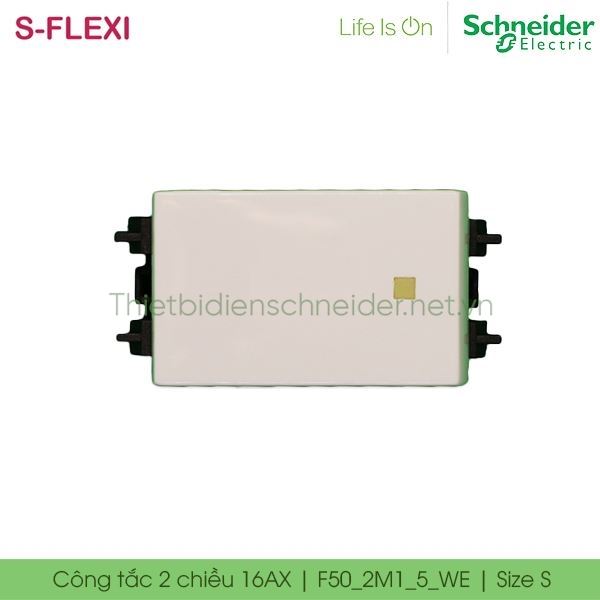 Công tắc 2 chiều 16AX F50_2M1_5_WE S-Flexi Schneider, size S