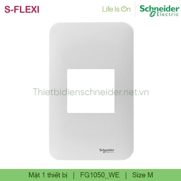 Mặt cho 1 thiết bị FG1050_WE S-Flexi Schneider, size M