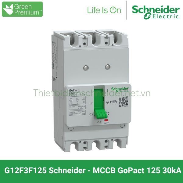 Aptomat Schneider G12F3F125 3P 125A 30kA