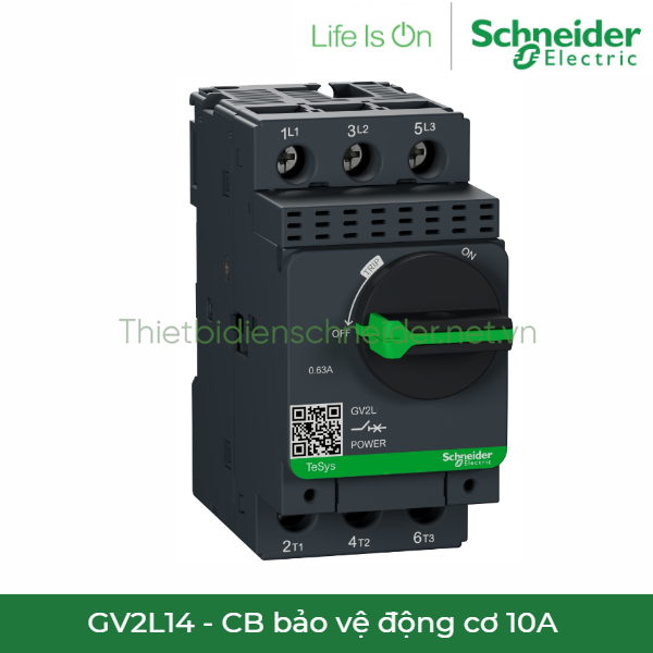 GV2L14 Schneider - CB bảo vệ động cơ 10A 