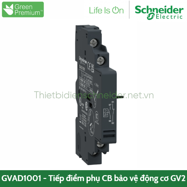 GVAD1001 Schneider - Tiếp điểm phụ cho CB bảo vệ pha GV2 