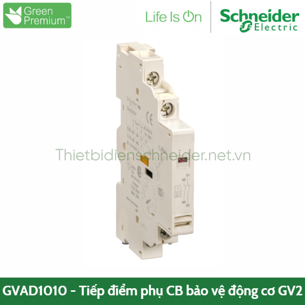 GVAD1010 Schneider - Tiếp điểm phụ cho CB bảo vệ pha GV2 