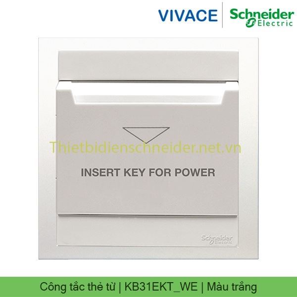 Công tắc chìa khóa thẻ KB31EKT_WE Vivace Schneider